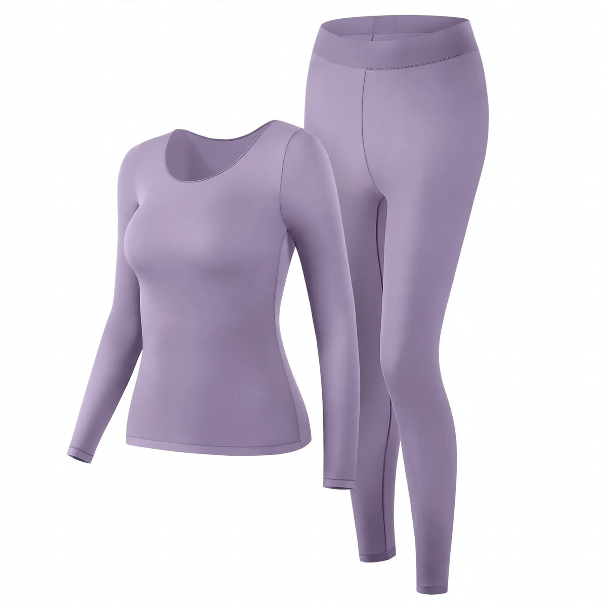 Women's thermal underwear set, ultra-thin, elastic