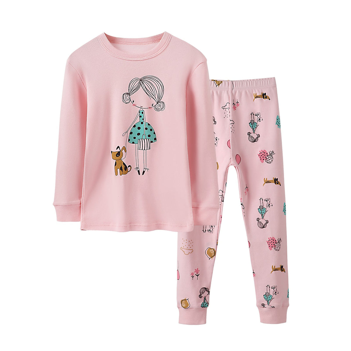 Kids' Pajamas, Long Sleeve, Cartoon Motifs