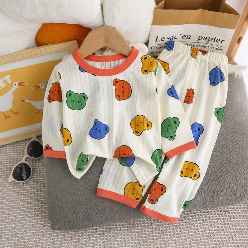 Kids Pajama Set, Cotton, 3/4 Sleeves, Summer
