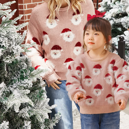 Women’s Christmas sweater with Santa Claus motif