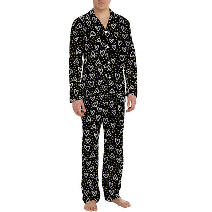 Men's Pajama Set, long-sleeved, festive