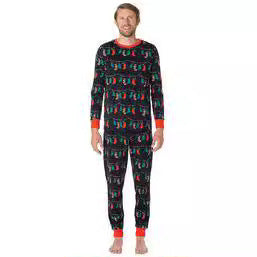Christmas Family Pajama Set, Cartoon Print