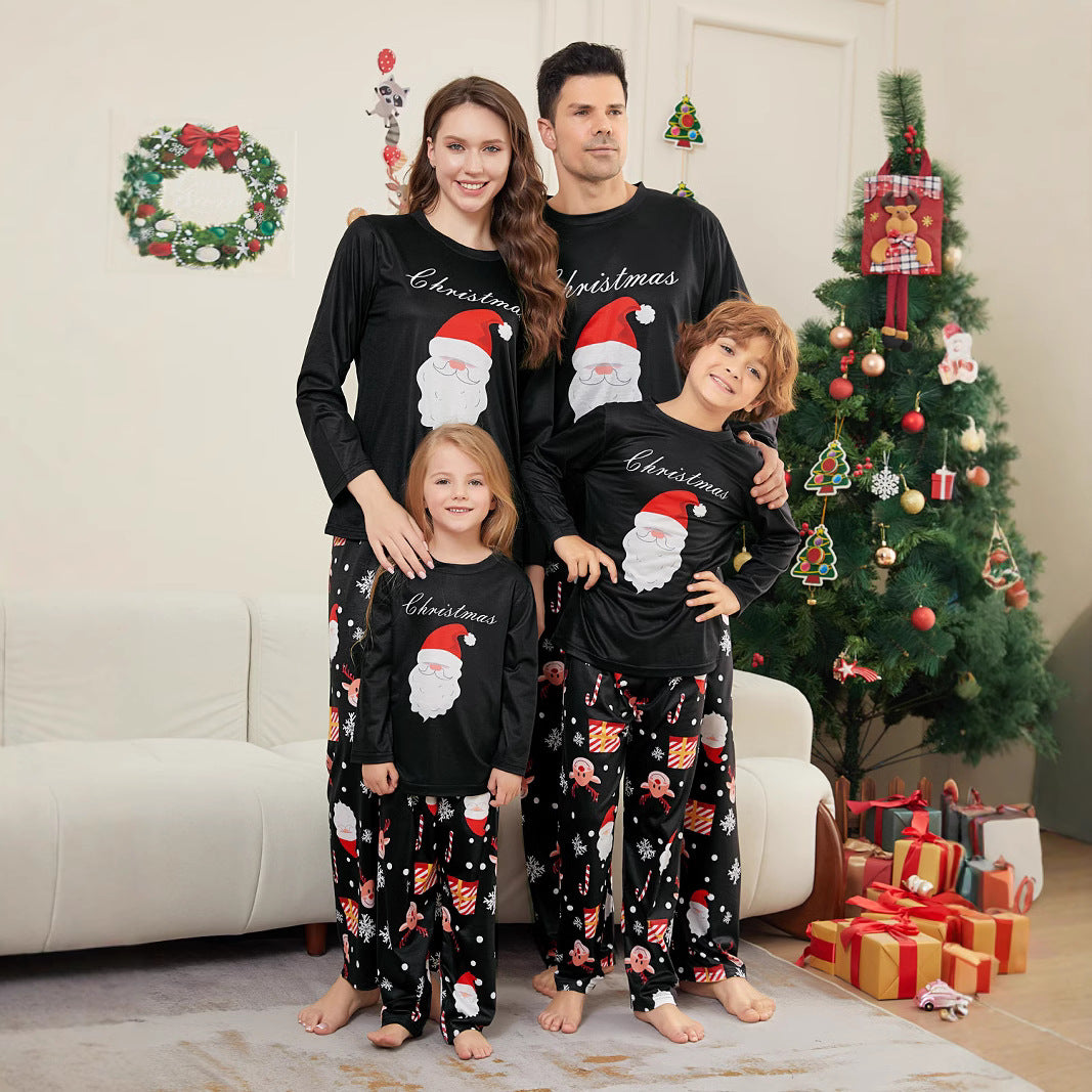 Christmas Family Pajama Set with Santa Claus