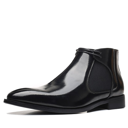 Chelsea boots, PU leather, non-slip, square toe