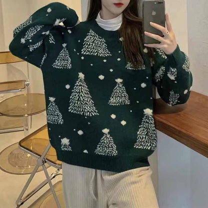 Warmer Christmas sweater with snowflake pattern
