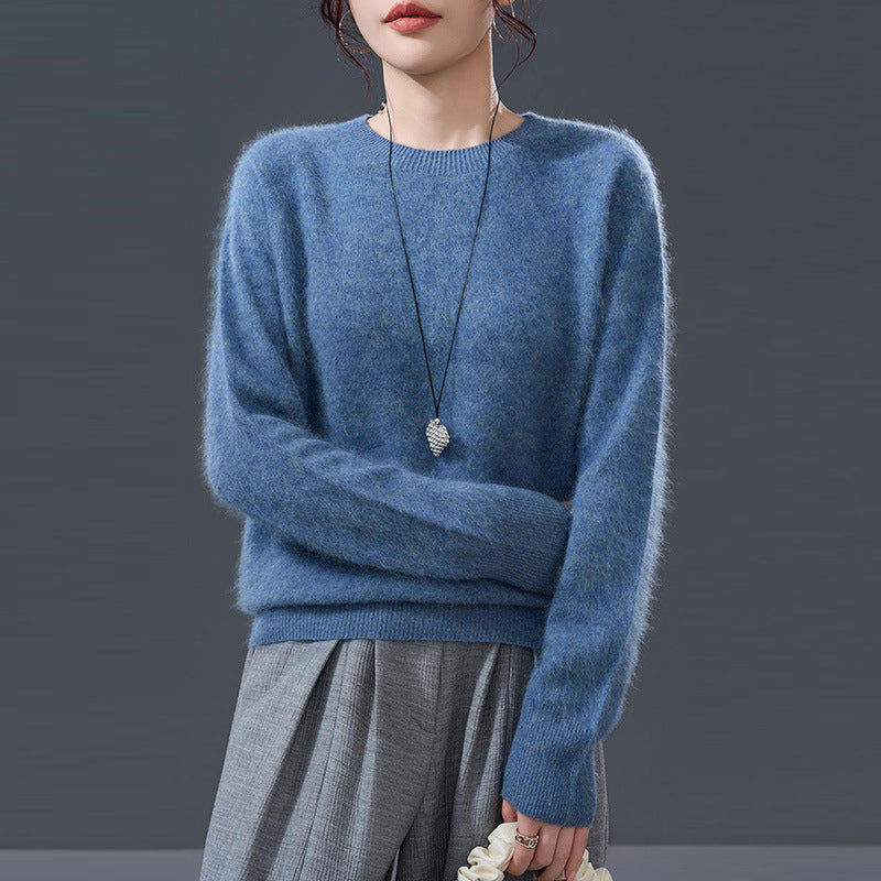 Women's pullover made of cashmere-wool blend, seamless