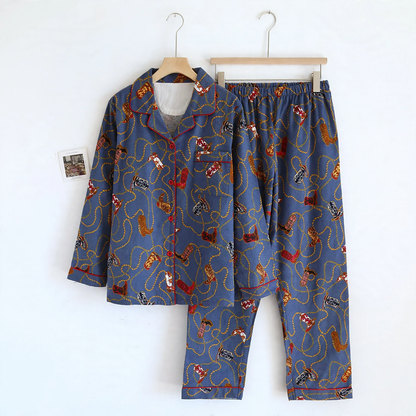 Pair-House Suit, Cotton, Brushed, Long Sleeve, Various Designs