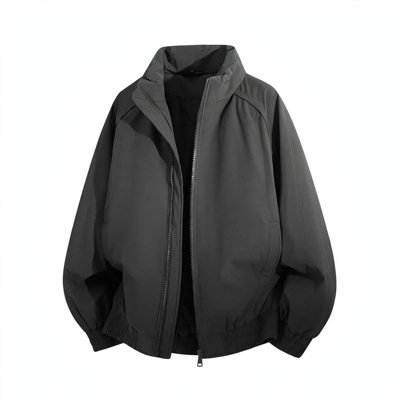 Padded men's winter jacket, warm, casual style