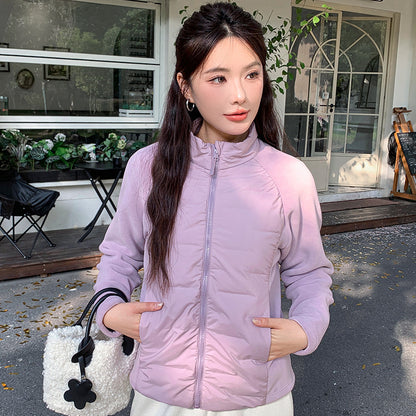 Sporty down jacket with graphene fleece lining