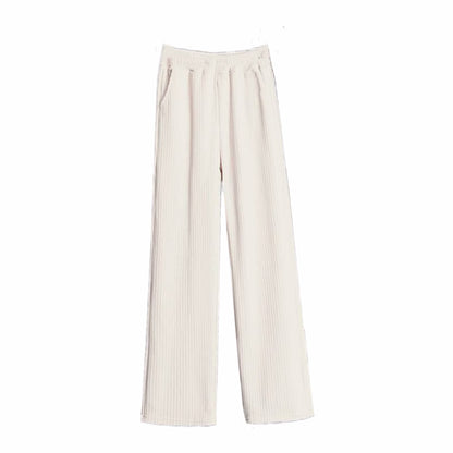 Fleece-lined corduroy pants for women