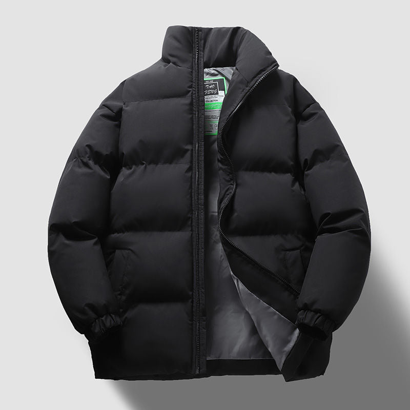 Unisex-Winter jacket, padded, stand-up collar