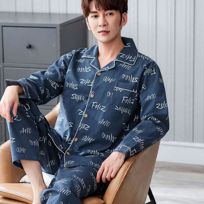 Classic cotton pajamas for men