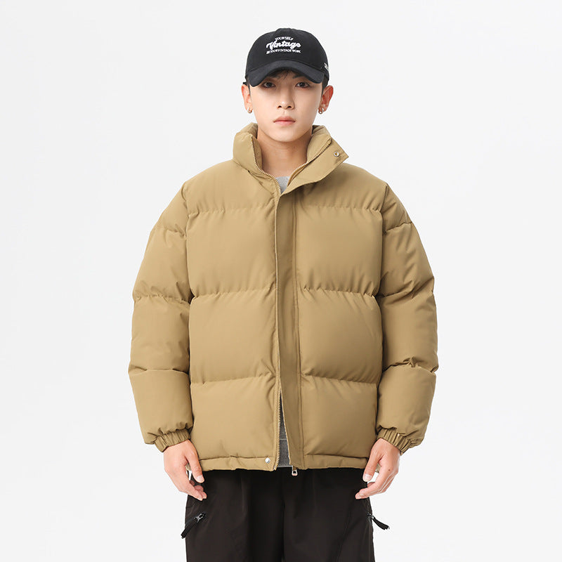 Men's padded jacket, solid color, relaxed, urban style