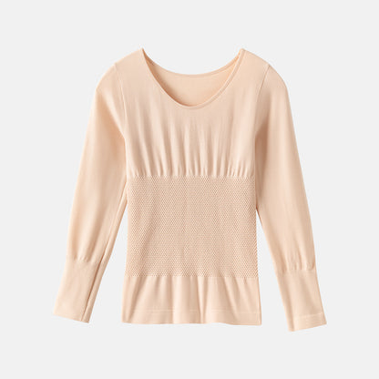 Women's thermal set made of merino wool, shaping
