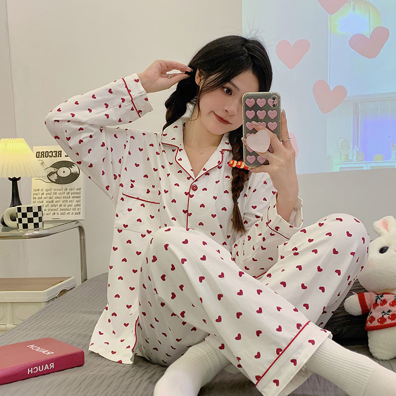 Women’s Pajama Set, Long Sleeve, with Christmas Print