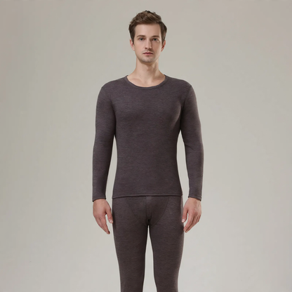 Thermal set made of cashmere and silk