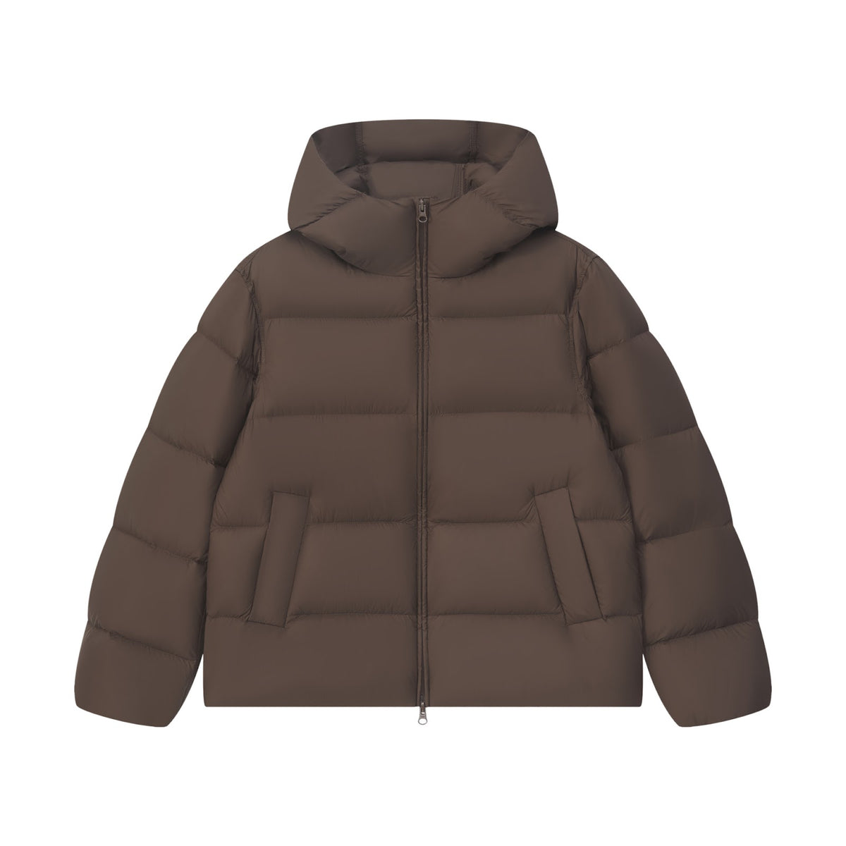 Lightweight down jacket with hood