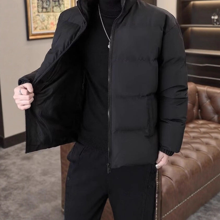 Unisex-Winter jacket, padded, stand collar