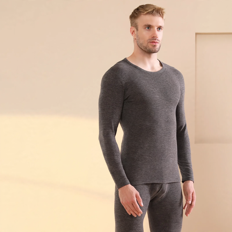 Men's Thermal Set, padded, with stand-up collar
