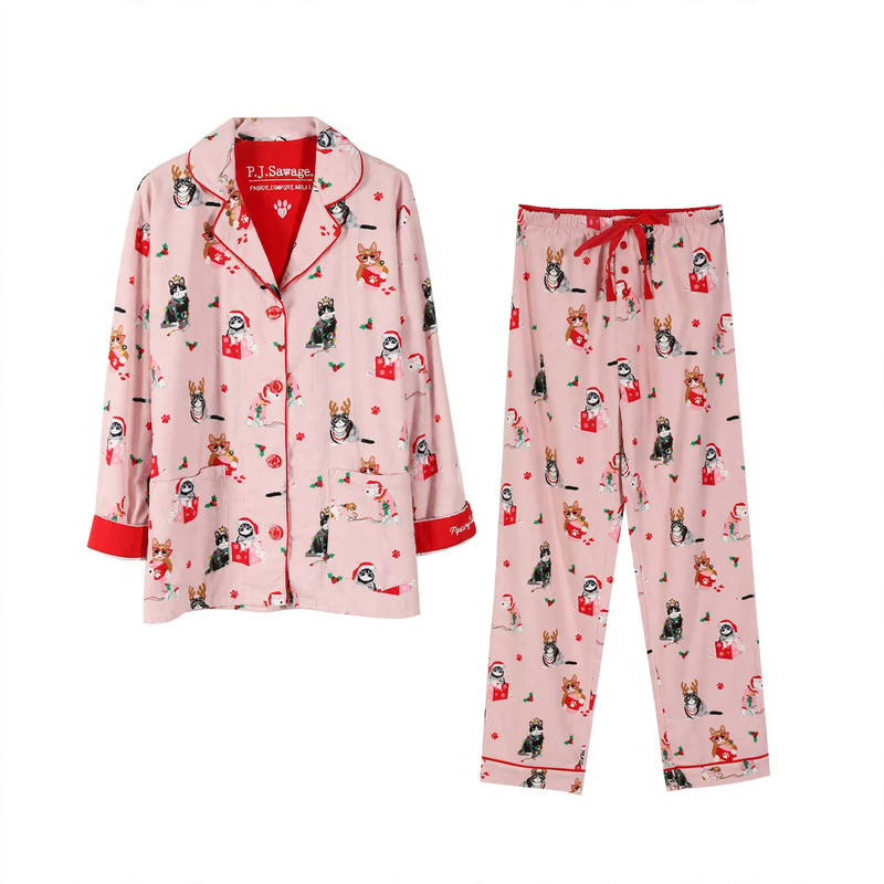 Women's house suit made of cotton, brushed, versatile