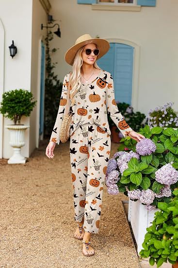 Women's Pajama Set, Long Sleeve, Printed
