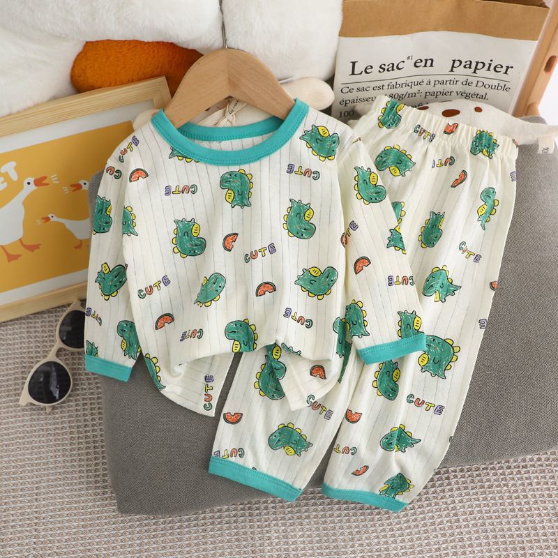 Kids Pajama Set, Cotton, 3/4 Sleeves, Summer