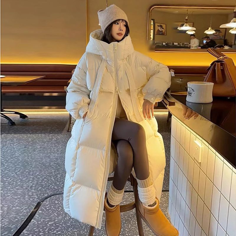 Long Women's Winter Jacket in Korean Style