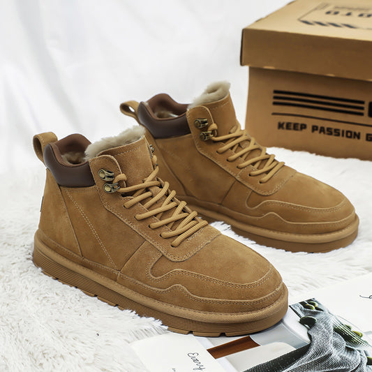 Insulated winter snow boots, slip-resistant