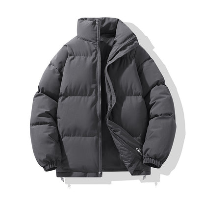 Men's padded jacket, solid color, relaxed, urban style