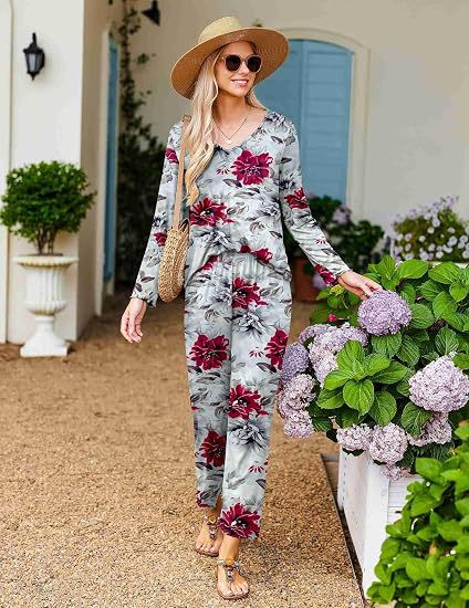 Women's Pajama Set, Long Sleeve, Printed