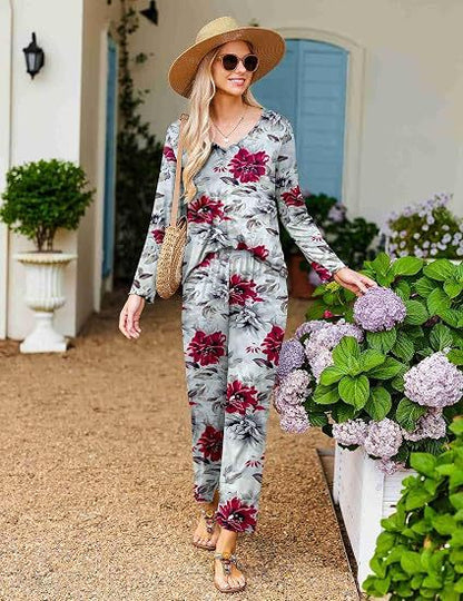 Women's Pajama Set, Long Sleeve, Printed