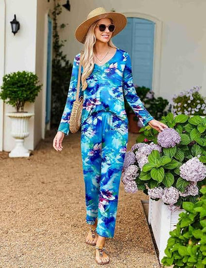 Women's loungewear set, 2-piece, with 3D Christmas print