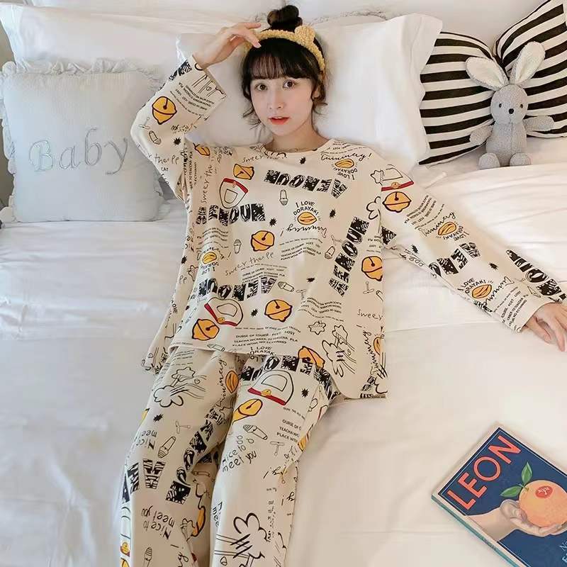 Women's loungewear, long-sleeved, with long pants
