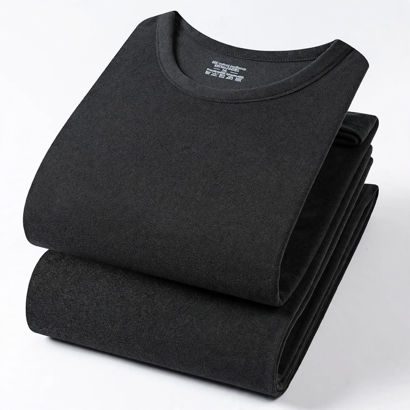 Men's Thermal Underwear Set, Lined, Round Neck