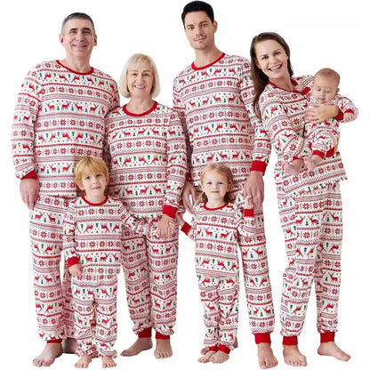 Christmas Pajama Set for the Family, Festive Print