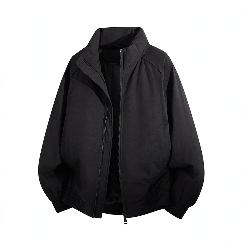 Padded men's winter jacket, warm, casual style