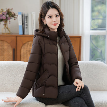 Short, padded ladies jacket for seniors