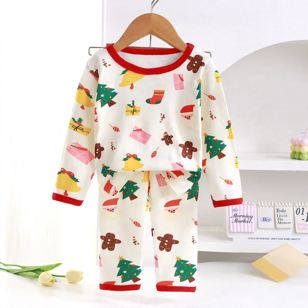 Christmas Pajama Set for Kids, Thermal Underwear