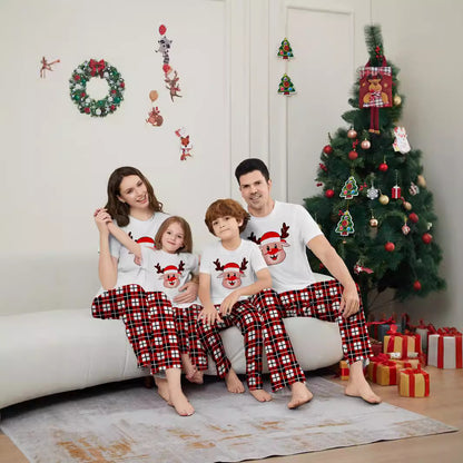 Family Pajama Set, short-sleeved, festive design