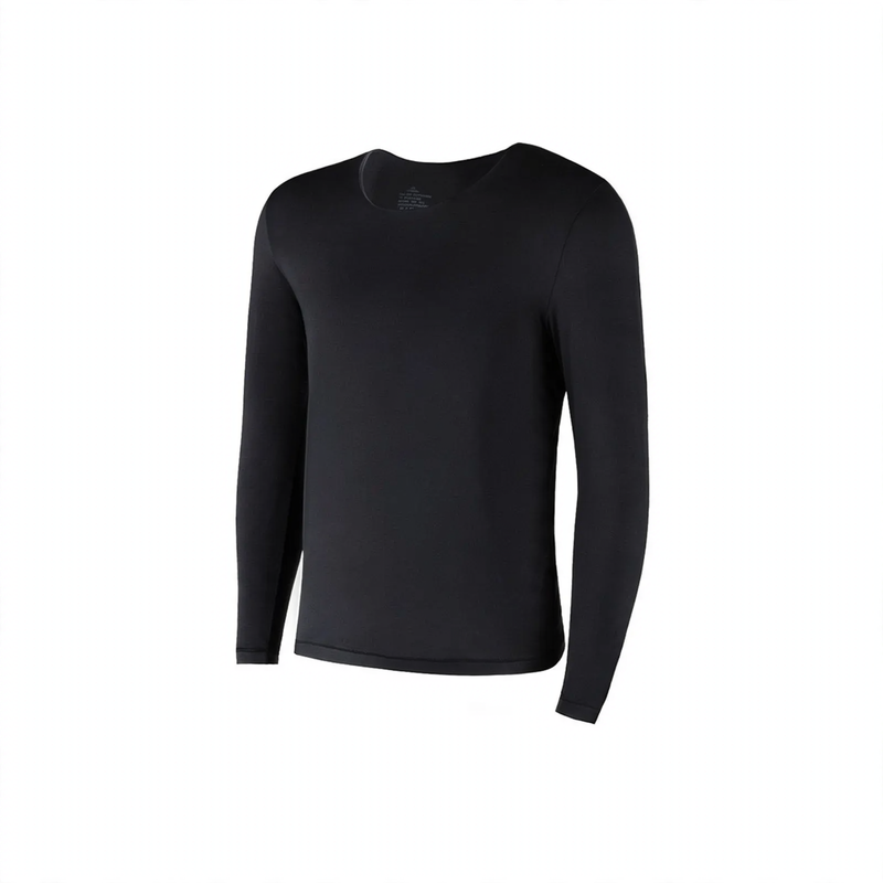 Thin thermal underwear set for men, round neck