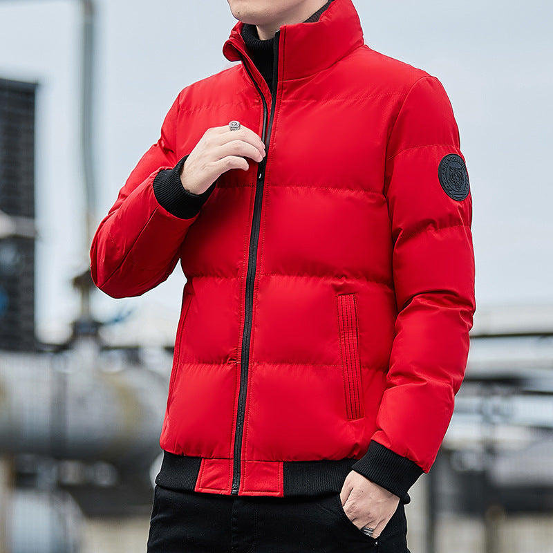 Padded men's winter jacket in Korean style