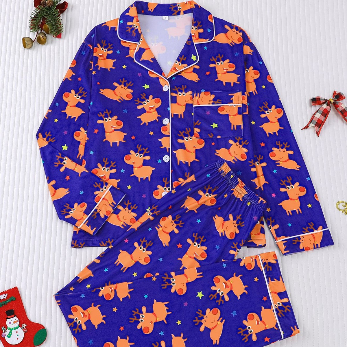 Women's Pajamas, Long Sleeve, Christmas Design
