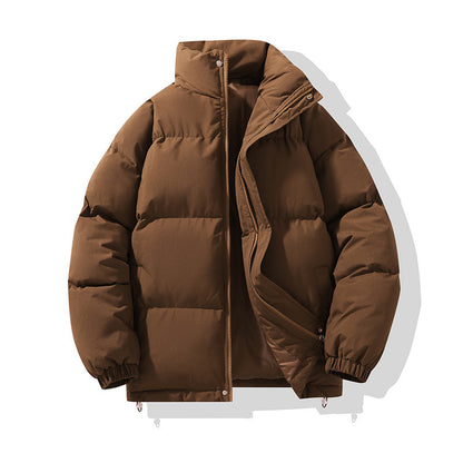 Men's padded jacket, solid color, relaxed, urban style