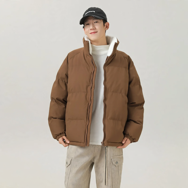 Unisex-Winter Jacket, Lamb Fleece, Lined, Warm