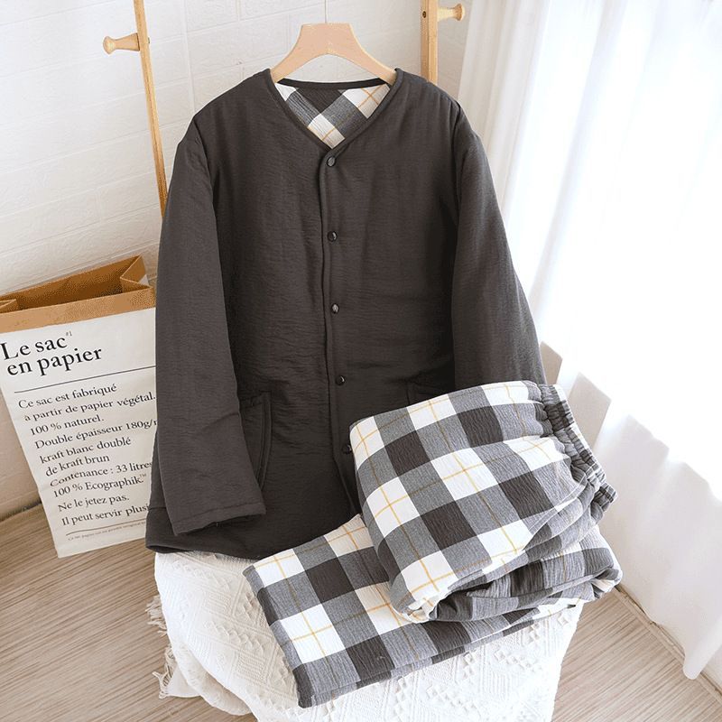 Padded cotton house suit, Japanese style