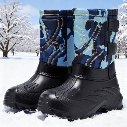 Padded men's winter boots, non-slip