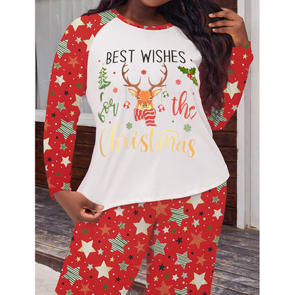 Women's Pajama Set with Long Sleeve, Plus Size