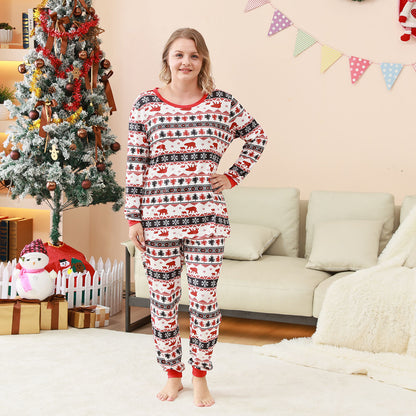Family Pajama Set with Check Pattern