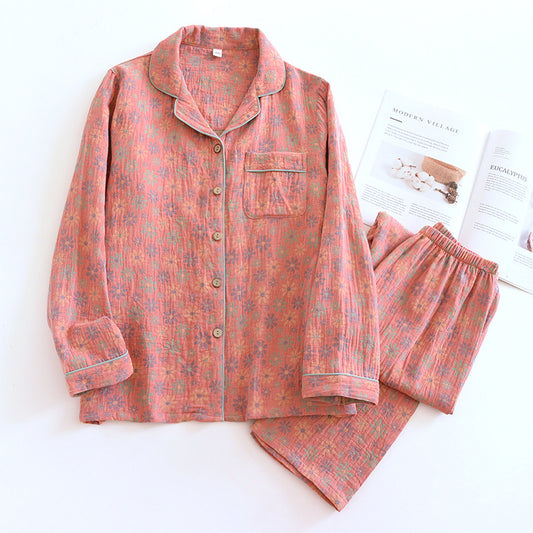 Breathable Jacquard Cotton Set for Women
