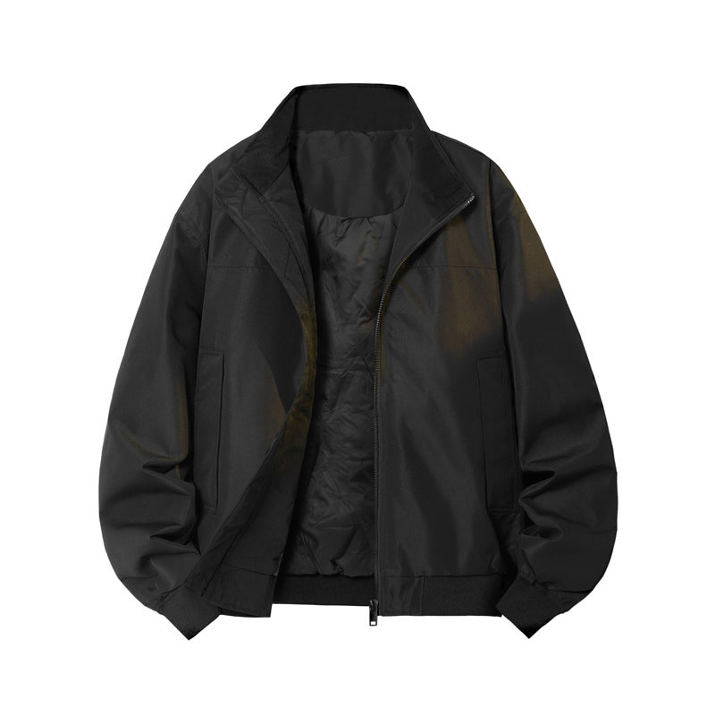 Padded men's bomber jacket made of down